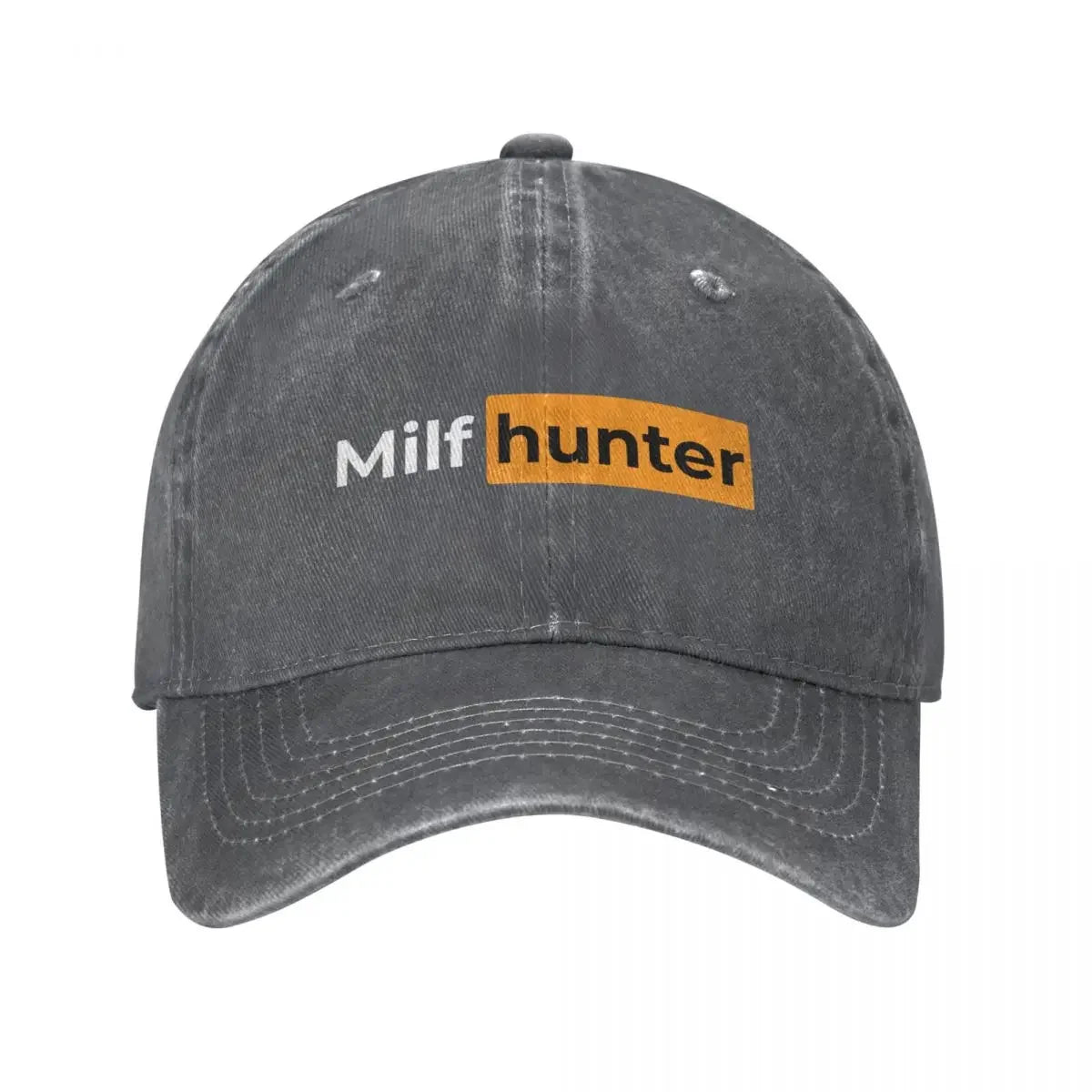 Funny Milf Hunter Baseball Caps Vintage Distressed Washed Headwear Unisex Outdoor Activities Gift Hats Cap