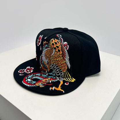 China Chic Pattern Embroidered Baseball Hats Breathable New Unisex Ethnic Style Peaked Caps Versatile Sunshade Hip Hop Fashion