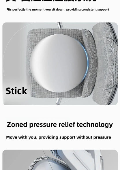 Sedia da ufficio ergonomica regolabile in mesh, sedia da scrivania per computer con schienale alto traspirante, supporto lombare 6D e poggiapiedi retrattile