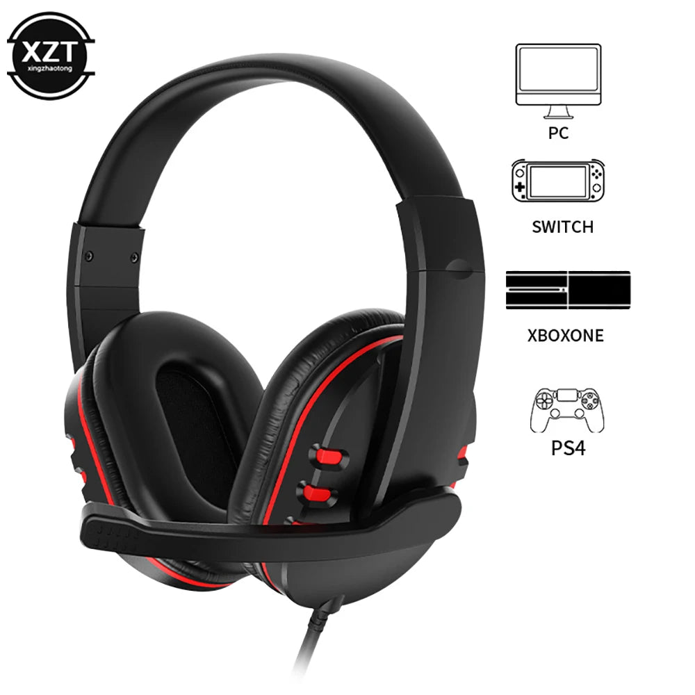 Wired Gaming Headphones Gamer Headset with Microphone for PC Computer Laptop PS4 PS5 PlayStation 4 5 Nintendo Switch Tablet