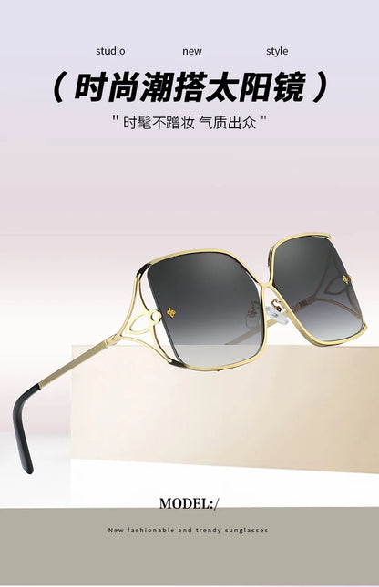 Fashion Oversized Sunglasses Women Big Frame Popular Luxury Brand Designer Shades Sun Glasses Oculos De Sol Feminino Gafas