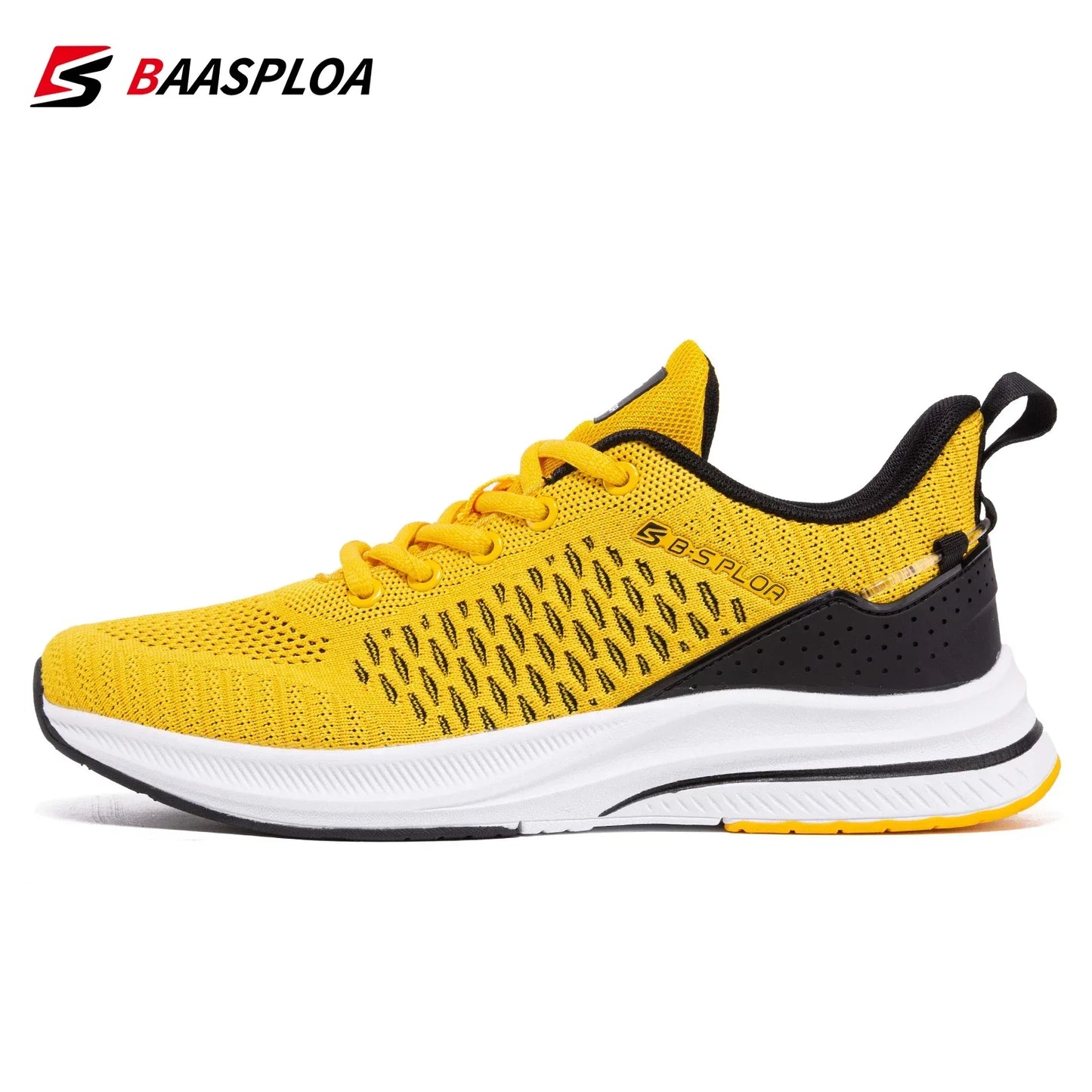 Baasploa Herren-Laufschuhe, neue atmungsaktive Mesh-Sport-Sneaker, Übergrößen 41-48, klassische Freizeitschuhe für Herren, rutschfest, Outdoor-Komfort