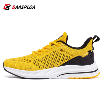 Baasploa Herren-Laufschuhe, neue atmungsaktive Mesh-Sport-Sneaker, Übergrößen 41-48, klassische Freizeitschuhe für Herren, rutschfest, Outdoor-Komfort