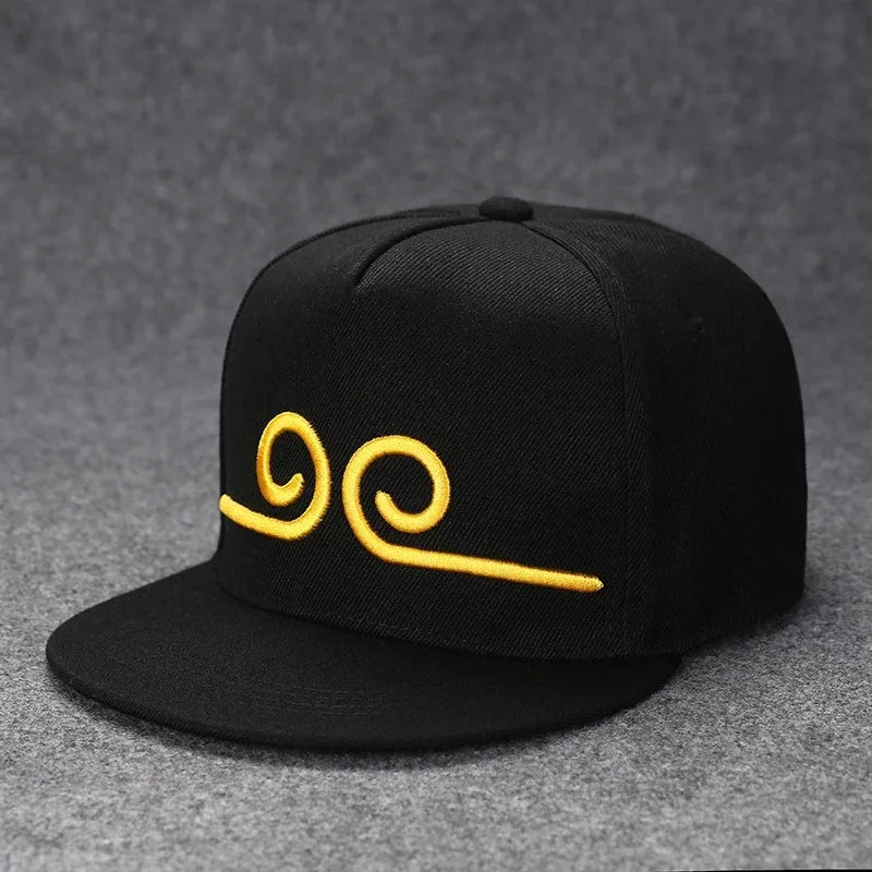 Men's Letter Embroidery Tide All-Match Flat Brim Baseball Cap Ladies Summer Hip-Hop Hat Outdoor Shade Adjustable Peaked Cap