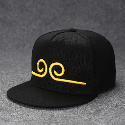 Men's Letter Embroidery Tide All-Match Flat Brim Baseball Cap Ladies Summer Hip-Hop Hat Outdoor Shade Adjustable Peaked Cap