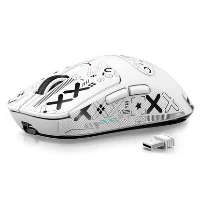 Mouse gaming wireless leggero ATTACK SHARK X3, 49g, tri-mode, sensore PAW3395 da 26K DPI, autonomia di 200h, 5 pulsanti programmabili