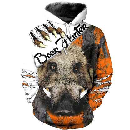 Hoodies de Outono com Leão e Lobo, Pele de Tigre Branco, Impressão 3D Integral, Sweatshirt de Homem Unissexo com Fecho, Casaco Casual de Pulôver