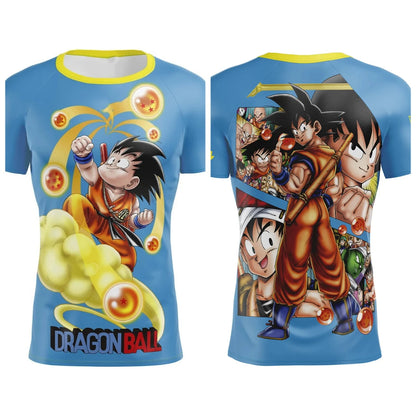 2026 Summer Dragon Ball Short-sleeved T-shirt for Men Cosplaying As Goku Anime, Half-sleeved T-shirt Breathable Casual Y2k