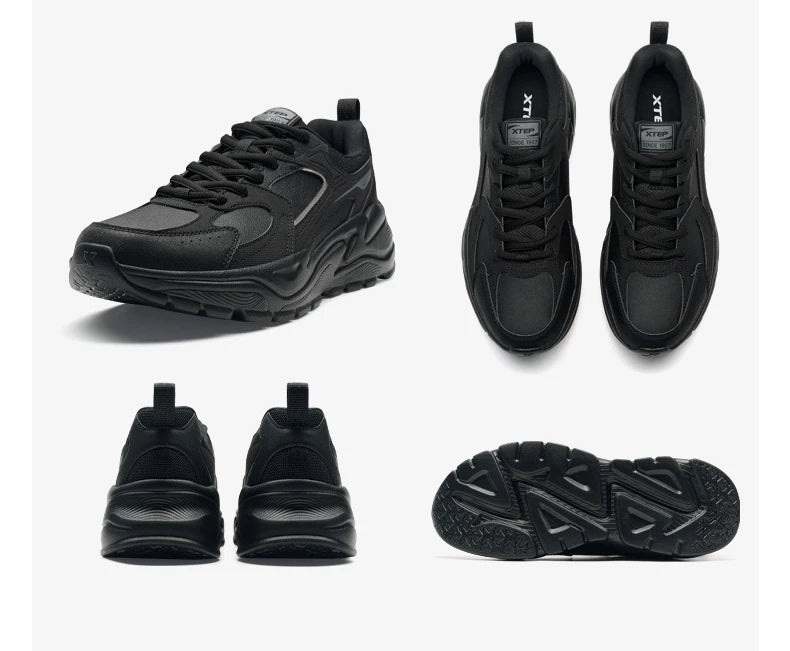 Xtep Sapatilhas Casuais para Homem 2025 Inverno Estilo Urbano com Amortecimento Leves Resistentes ao Desgaste Respiráveis para Caminhada 875419320005