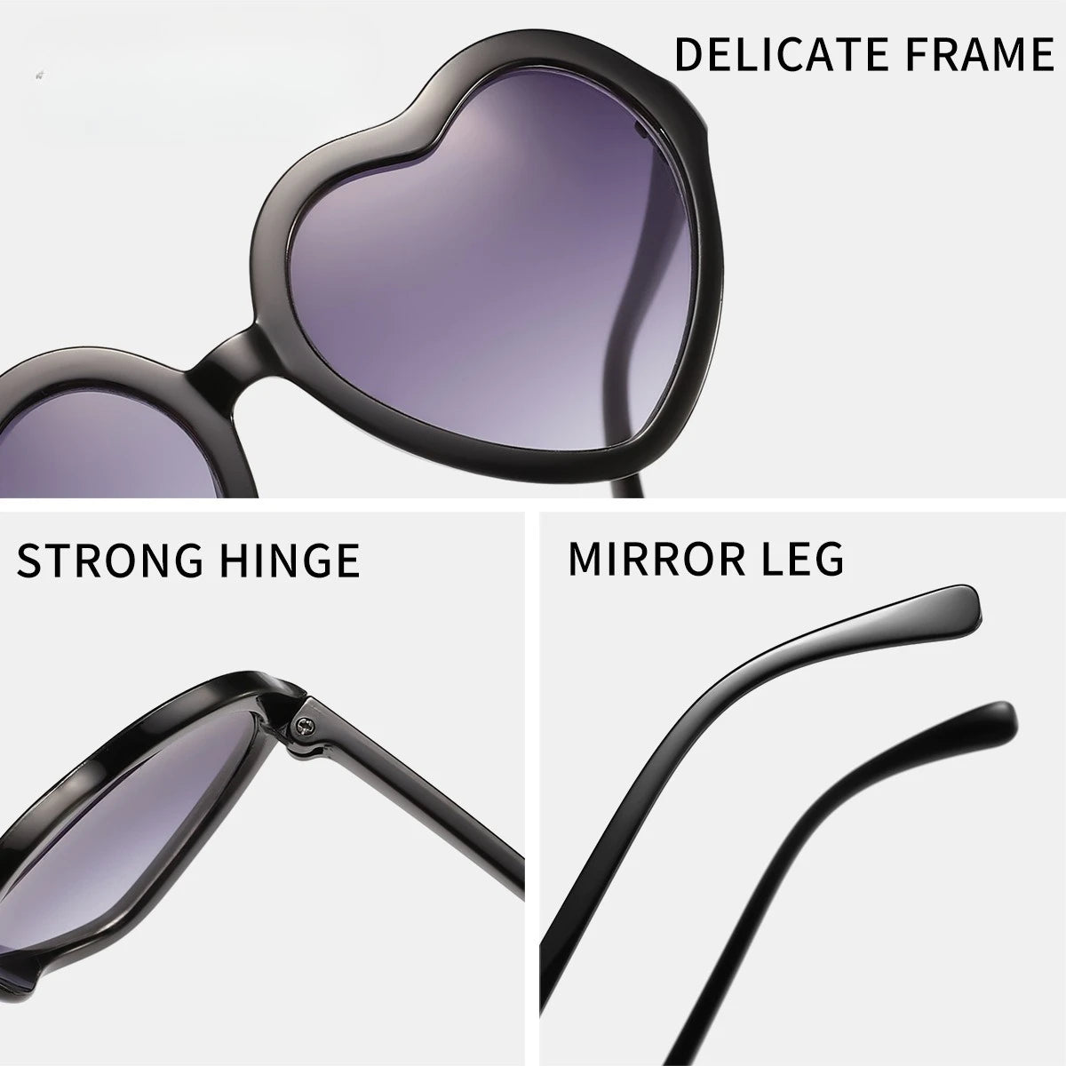 Stylish Kids rose pink Heart Sunglasses UV400 Protection Adjustable Frame for Boys Girls Baby Toddler 0-12 Years eyewear