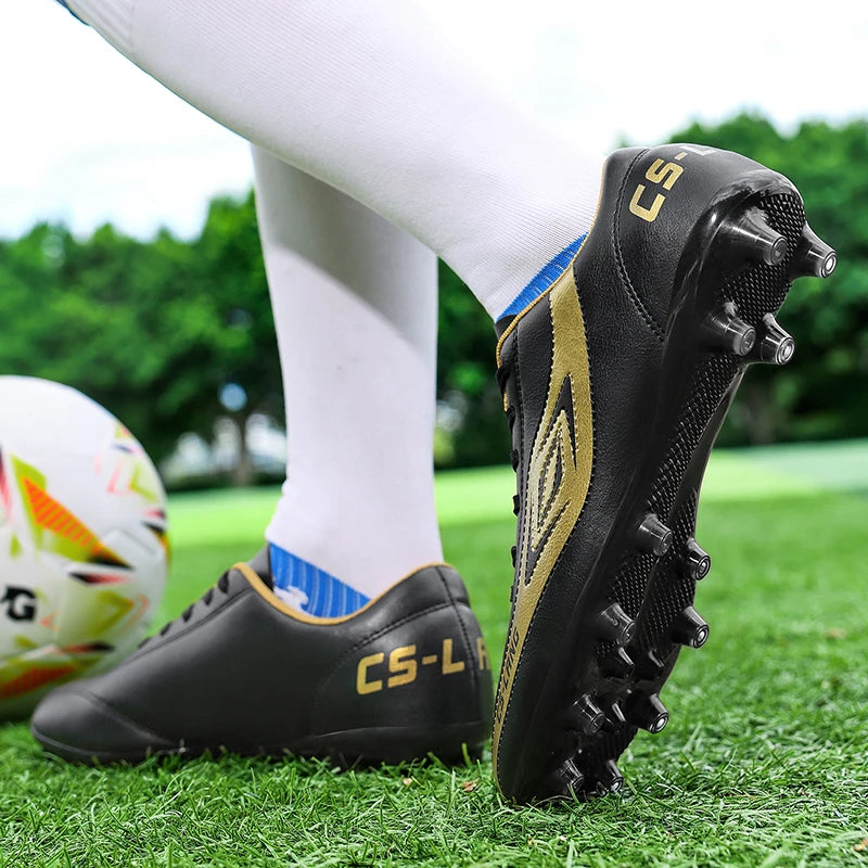 New Men’s Football Boots Grass Cleats Soccer Shoes Match Adult Indoor Ultralight Non-Slip Boys Futsal Sport Turf Comfortable