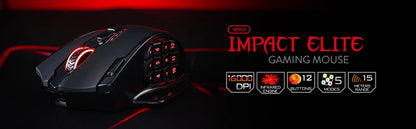 Redragon M913 Wireless Gaming Mouse, 16000 DPI RGB Gaming Mouse, Dual Mode Wired & 2.4GHz Wireless Gaming Mouse with 16 Programmable Buttons