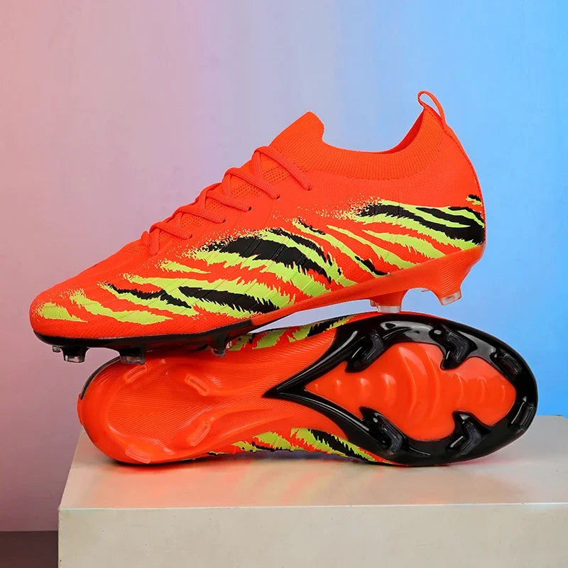 New Men’s Match Unisex Soccer Shoes Outdoor Adult Cleats Ultralight Football Boots Sport Non-Slip Comfortable Grass High-Quality