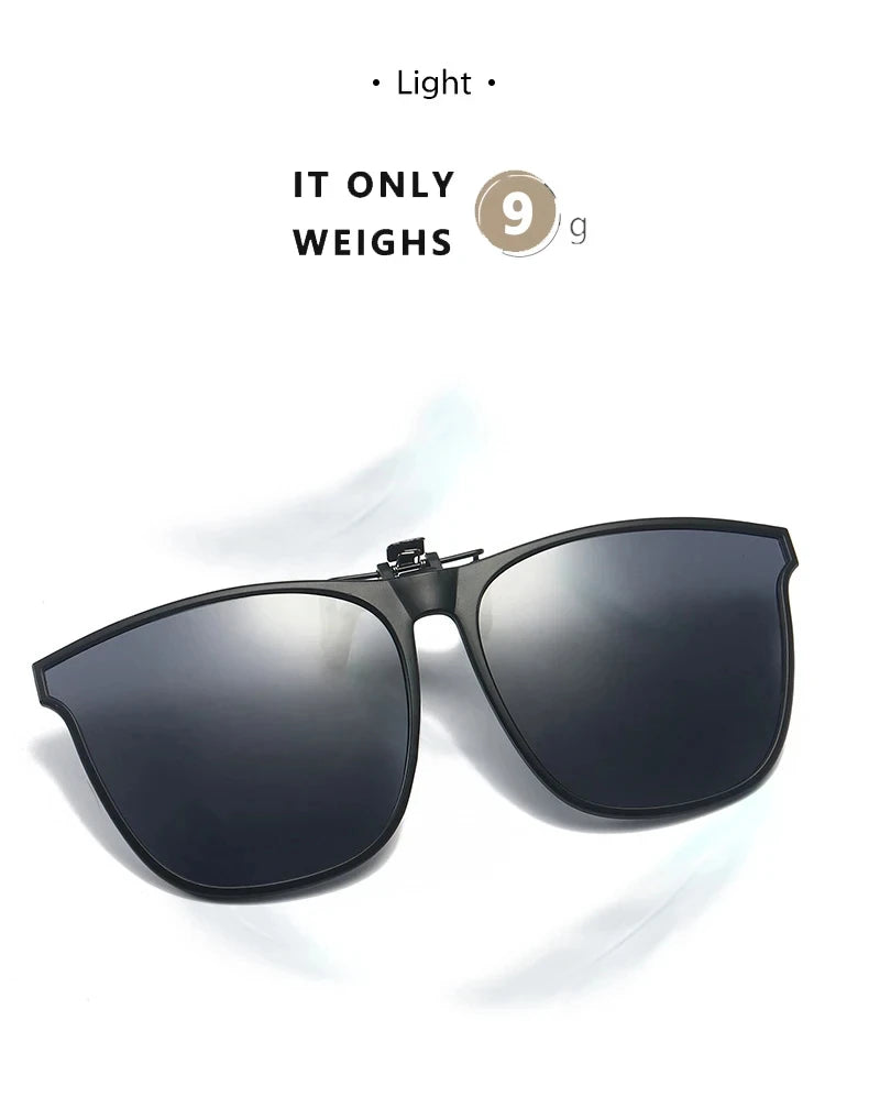 Polarized Rimless Men Clip On Sunglasse Glasses Narrow Clip-on Lenses Women Anti-glare Sunglasses UV400 Goggles New In