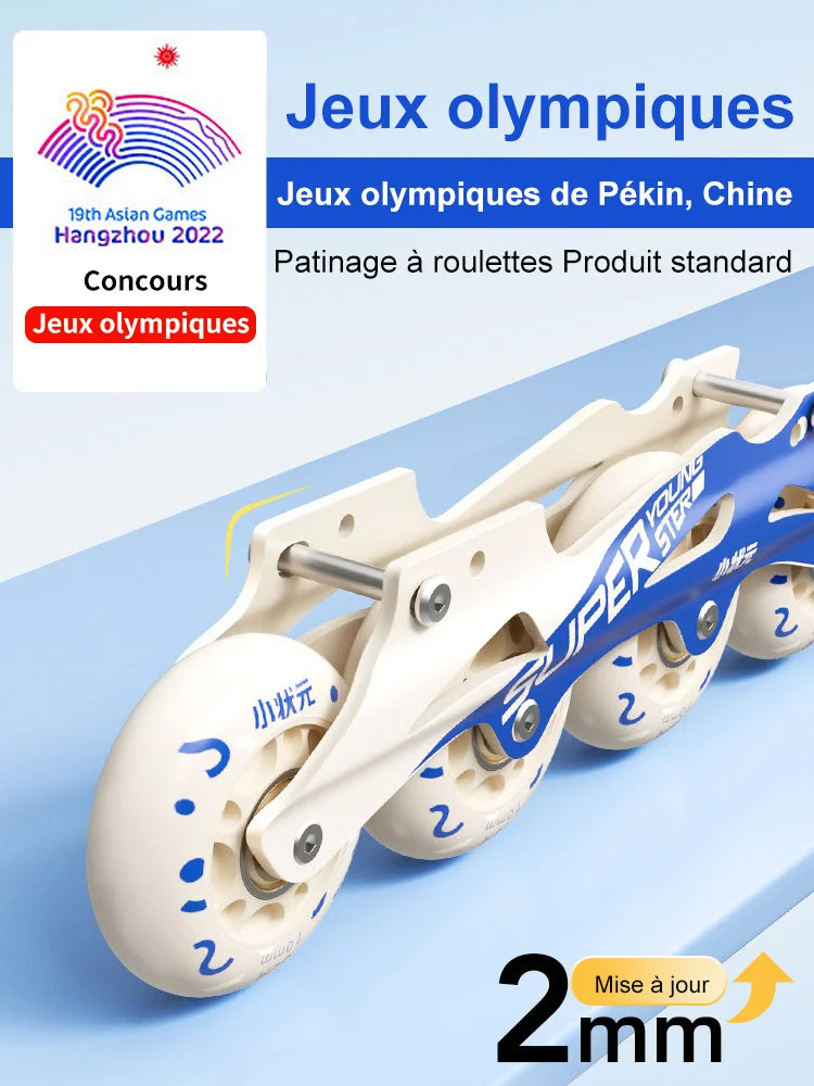 Patins em Linha para Rapaz, Pretos, Tamanho Ajustável, Rosa para Rapariga, Rollerblades Desportivos para Criança, Alta Velocidade, Novos, LED Luminoso, Profissionais