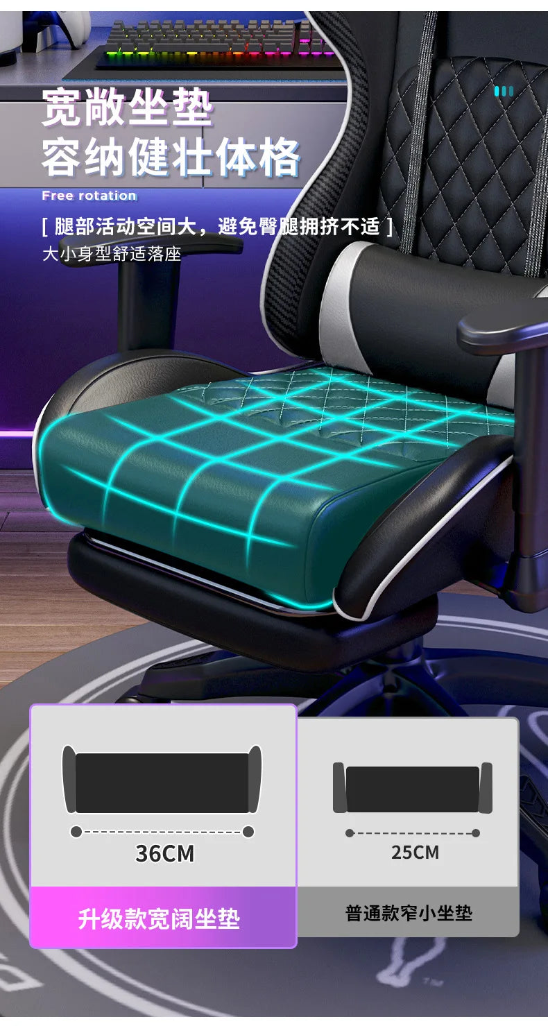 Ergonomic Swivel Gaming Chair Comfortable Office Computer Chair with Armrests, Modern Executive Desk Chair for Home, Work & Gaming