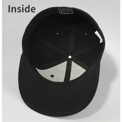 Large 64cm Back Closed Skateboard Cap for Men Fitted Baseball Cap XXL Male Big Size Snapback Caps Plain Football Hat 60cm 62cm