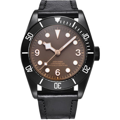 Luxury NH35A Corgeut 41mm Automatic Men's Watch PVD Case Sapphire Military Male 10BAR wim Watches Luminous Mechanical Wristwatches