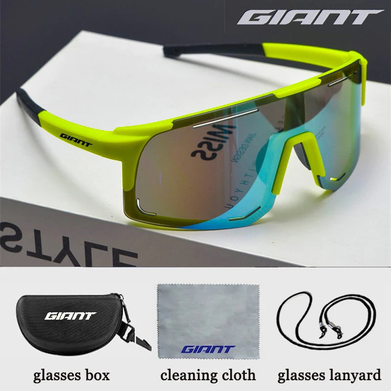 Giant Professional Grade Cycling Sunglasses - UV Protection, Anti-Glare, Impact Resistant, Outdoor Sports with case