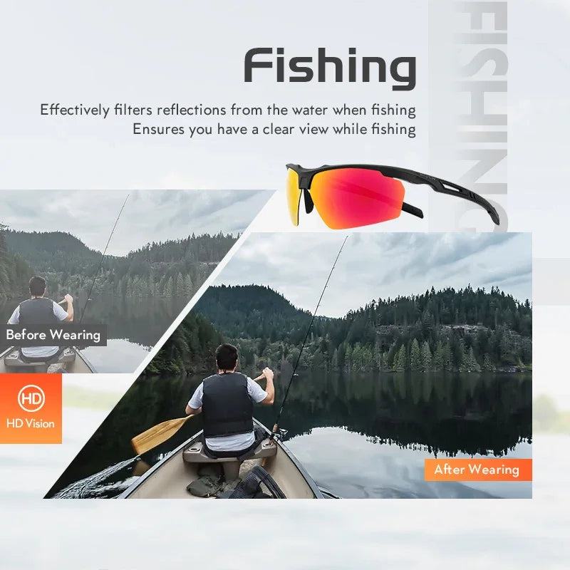 SCVCN-Polarized Cycling Glasses Running Sunglasses UV Protection Bicycle Sports MTB Road Bike Eyewear for Women Cycle Goggles