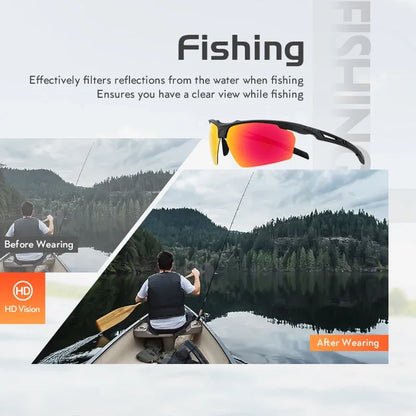 SCVCN-Polarized Cycling Glasses Running Sunglasses UV Protection Bicycle Sports MTB Road Bike Eyewear for Women Cycle Goggles