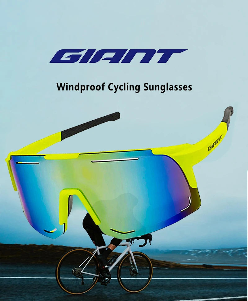 Giant Professional Grade Cycling Sunglasses - UV Protection, Anti-Glare, Impact Resistant, Outdoor Sports with case