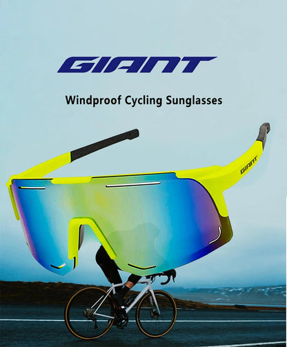 Giant Professional Grade Cycling Sunglasses - UV Protection, Anti-Glare, Impact Resistant, Outdoor Sports with case
