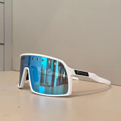 PISSEI 9406A Cycling Glasses Colorful Coated Sunglasses Men's TR90 Anti-UV400 Goggles Women's Sports Bike sun glasses