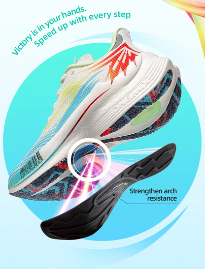 ONEMIX 2025 Carbon Plate Men Women Running Sports Shoes Breathable Cushioning Non-Slip PB Lightweight Rebound Sneakers