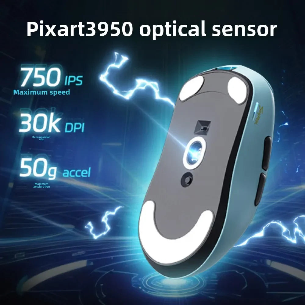 SCYROX V6 Non-Porous Wireless Mouse Esports 40g 750IPS with 8K Receiver Fast Response 3950 High Quality 8KHz Gaming Mouse