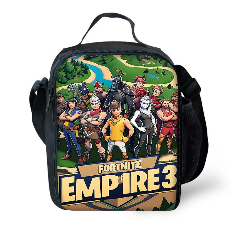 Set scuola classico FortniteS per bambini: zaino, borsa pranzo e astuccio, borse scolastiche capienti per bambino e bambina, idea regalo perfetta