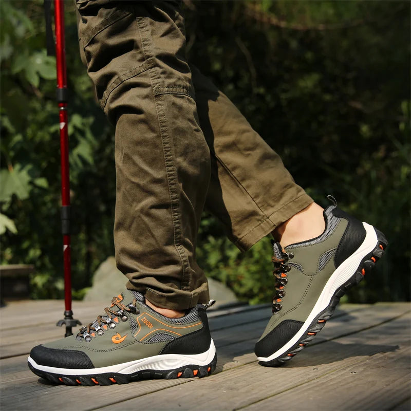 Men's leather casual shoes, sneakers for men, spring, autumn, winter shoes, lightweight tennis walking shoes for men