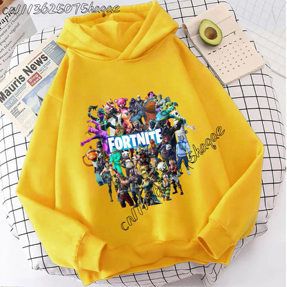 Fortnites Kids  Hooded Coats Anime Fortress Night Sweatshirts Game Spring Autumn Hoodies Sportwear Children Clothes Gift