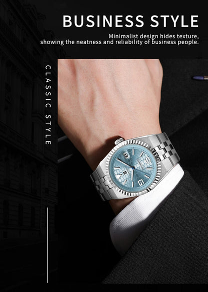 Custom Pilot Watch NH35 Automatic Mechanical Men's Watch Sapphire Crystal Luminous 100M Water Resistant Cushion Case Dive Watch
