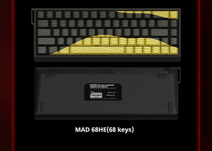 FGG MAD60 Gaming RGB Magnetic Axis Keyboard Game Dedicated Full Key Hot Swap Quick Response Entry Level Custom Gaming Keyboard