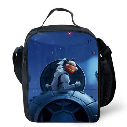 Sacos de Almoço para Crianças, Sacos de Piquenique Escolar Cartoon Fort-nite para Meninas e Meninos, Sacos de Almoço Térmicos para Crianças, Portáteis e Leves