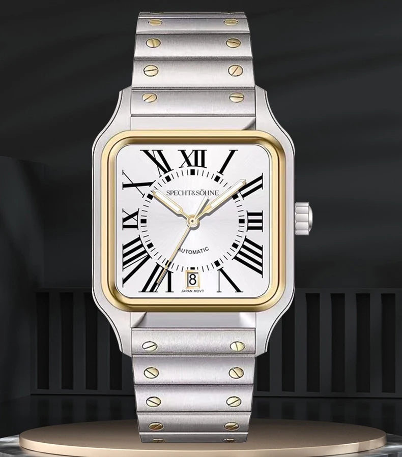 2025 New High Quality Specht&Sohne Watch 34MM Men Automatic Mechanical Watches Green Color Sapphire Stainless Steel Reloj Hombre