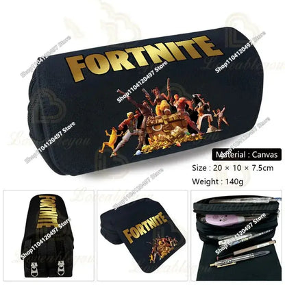 Astuccio Fortnite per studenti, grande capacità, astuccio portapenne per bambini, giocattoli, borsa portapenne, materiale scolastico, custodia per cancelleria, regali gaming per ragazzi