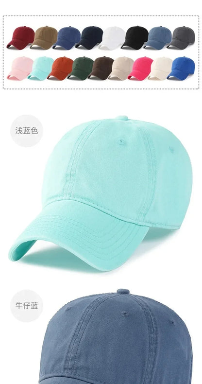 Jednobarevná velká měkká bavlněná baseballová čepice pro muže, 63 cm, klasická plus snapback čepice, dámský golfový klobouk proti slunci, 59–62 cm