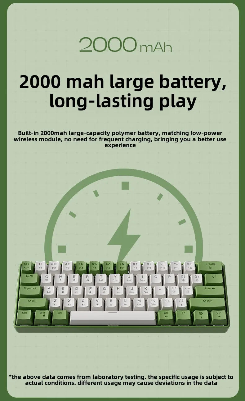 Wired mechanical keyboard 60% gamer bluetooth backlit Keyboards for tablet mini ergonomic  key board white