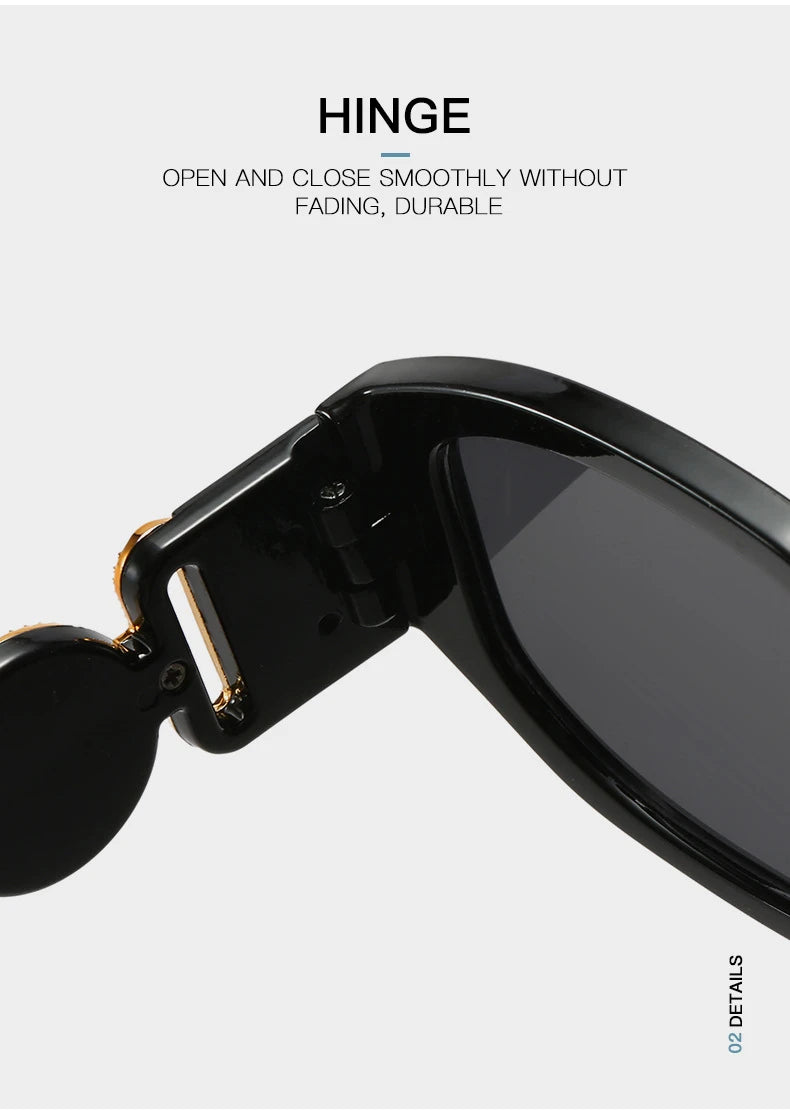 Vintage Square Luxury Small Frame Sunglasses Men Women Rectangle Brand Design Fashion Square Sun Glasses Shades Vintage Glasses