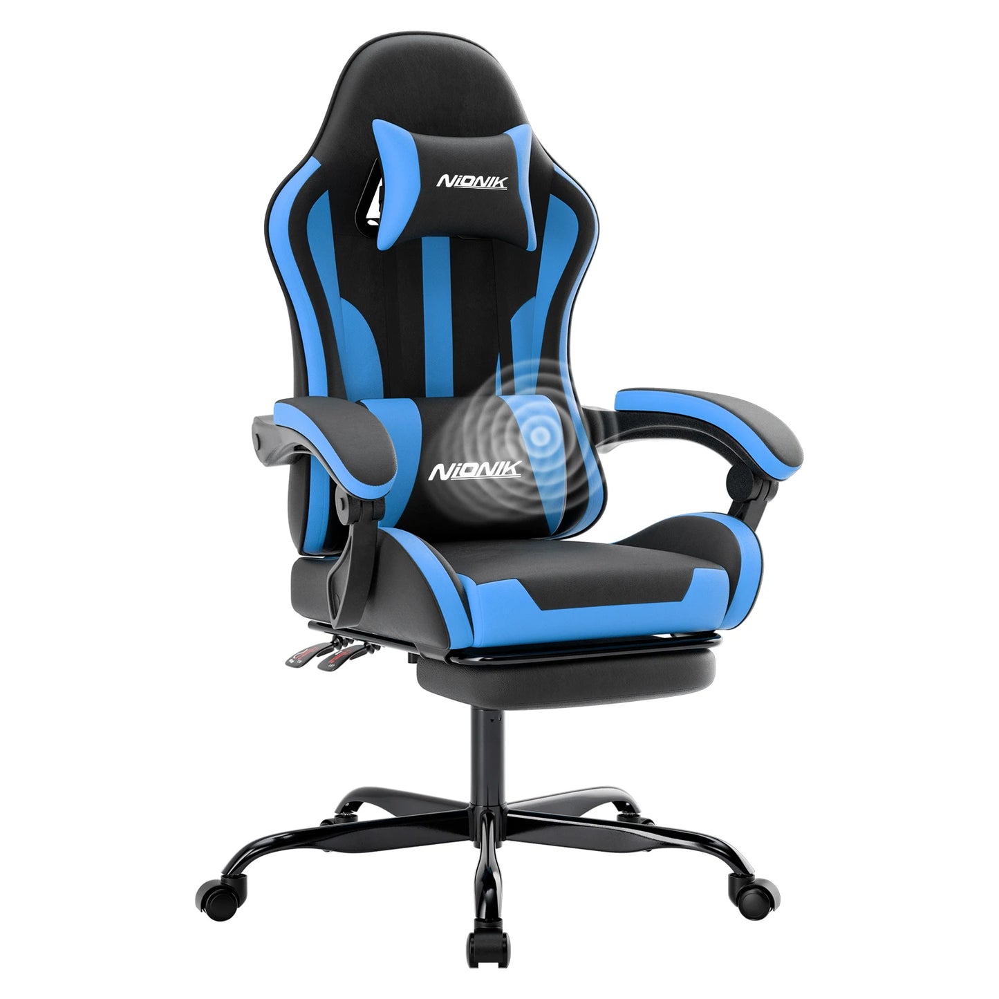 Ergonomic Gaming Chair with Headrest and Lumbar Support For Office Computer Living Room Computer Chair with Footrest