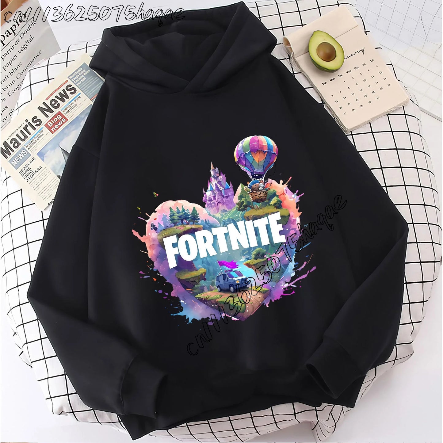 Fortnites Kids  Hooded Coats Anime Fortress Night Sweatshirts Game Spring Autumn Hoodies Sportwear Children Clothes Gift