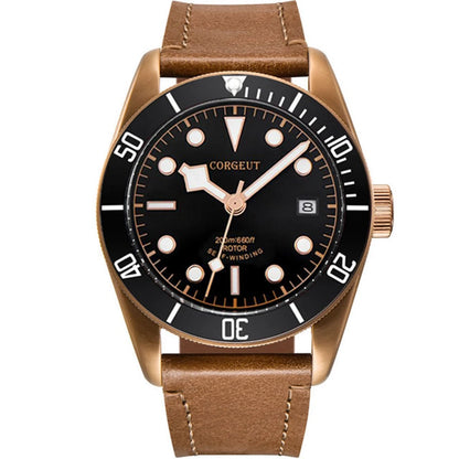 Luxury NH35A Corgeut 41mm Automatic Men's Watch PVD Case Sapphire Military Male 10BAR wim Watches Luminous Mechanical Wristwatches