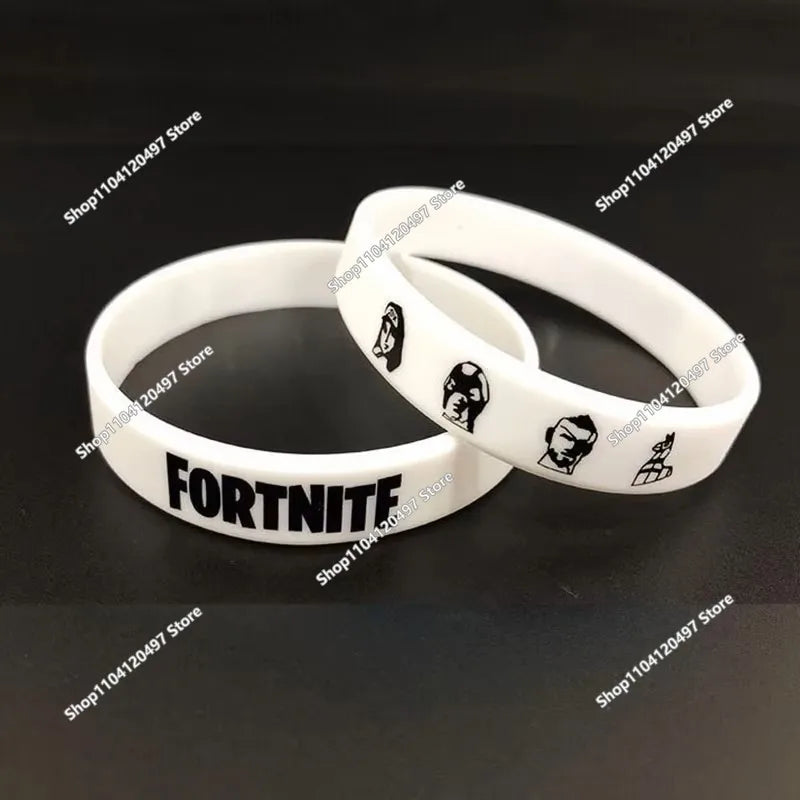 1 Stück rot-schwarzes Blanko-Fitness-Fortnite-Armband, Geschenk für Herren, Damen und Kinder, Gummi-Silikon-Armband für Männer, Großhandel