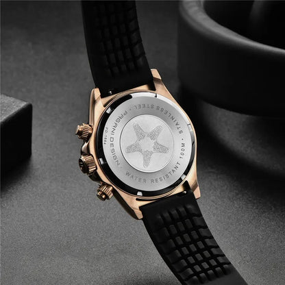 Novo Original PAGANI DESIGN PD-1664 Relógio de Pulso de Luxo para Homem, Movimento de Quartzo Japonês VK63, Safira, Cronógrafo Resistente à Água, Dourado