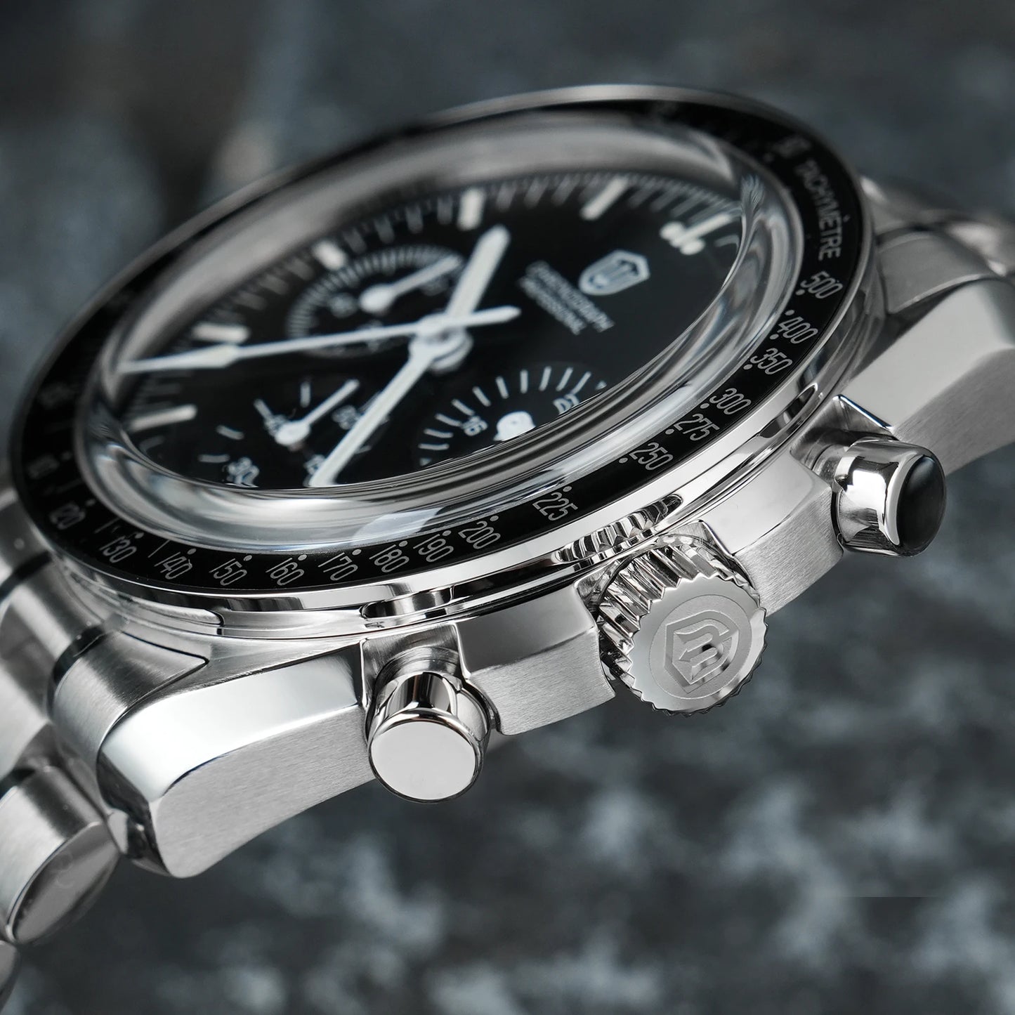 Relógio Masculino Watchdives New Wd1863 Quartz VK63 Chronograph, Safira Abaulada, Impermeável, 39Mm, Aço, Marca Premium, Luxo Business