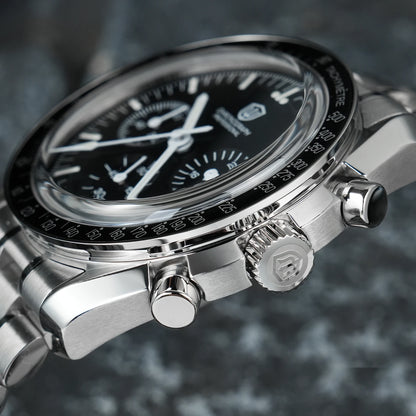 Relógio Masculino Watchdives New Wd1863 Quartz VK63 Chronograph, Safira Abaulada, Impermeável, 39Mm, Aço, Marca Premium, Luxo Business