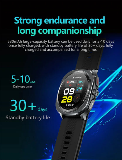 2026 New Health Track Smartwatch Air Pump Airbag True Blood Pressure Health Measure Smart Watch for Men and Women Blood Oxygen BT Call