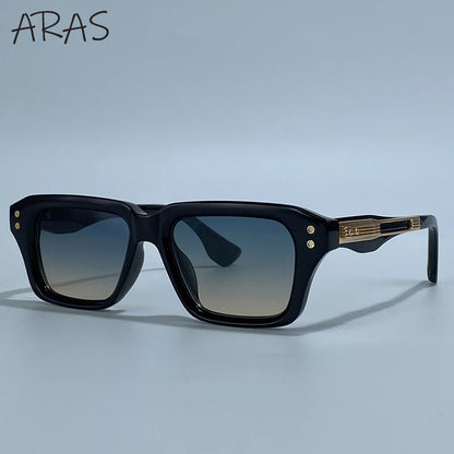 Polarized Classic Square Sunglasses Men 2026 Luxury Brand Steampunk UV400 Driving Sun Glasses For Male Trendy Small Frame Shades